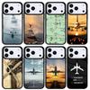 Aircraft Airplane Plane fly travel cloud Mobile Phone Case for IPhone 17 AIR 16pro Max 15 14 13 12 11 Bumper Cover