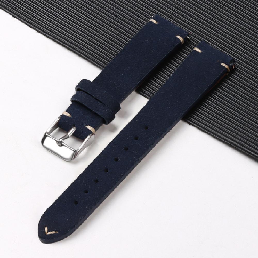 Genuine Suede Leather Watch Strap Quick Release Vintage Watchband 14/16/18mm 20mm 22mm Bracelet for Men Wrist Bands Accessories