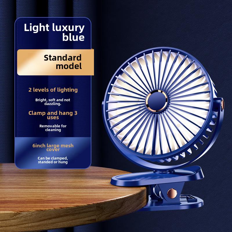 Mini USB Wiederaufladbarer Clip-On Tischventilator für Studentenwohnheime und Zuhause