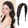 Stylish Rhinestones Braids Headband Non-Slip Easy Wig Headband Fishtail Braid Hair Hoop Party