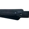 Retro Crocodile Grain PU Waist Belt with Pin Buckle and Elastic Waistband for Women