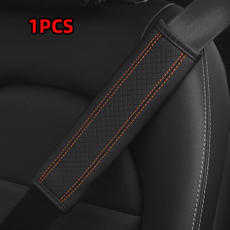 Car Accessories Seat Belt PU Leather Safety Belt Shoulder Cover Breathable Protection Seat Belt Padding Pad Auto Interior