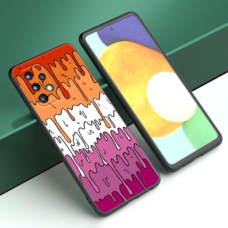 Pastell Kawaii Schmelzen Lesben Stolz LGBTQ Fall Für Samsung A21 A30 A50 A52 S A13 A22 A32 A53 A73 5G A11 A12 A31 A51 A70 A71 A72