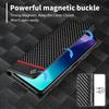 LC.IMEEKE Pro Xiaomi Redmi A4 5G Pouzdro Textura Karbonových Vláken Kryt na Telefon Stojánek Držák na Karty