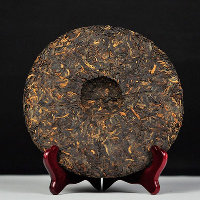 2017 Lao Tong Zhi Ripe Puer Hu Po Chun Tea Cake Haiwan Shu Puer Tea 357g