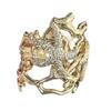 Multipurpose Irregular Coral Spring Bracelet Sturdy Alloy Bangle Adjustable Fashion Jewelry Accessory for Women