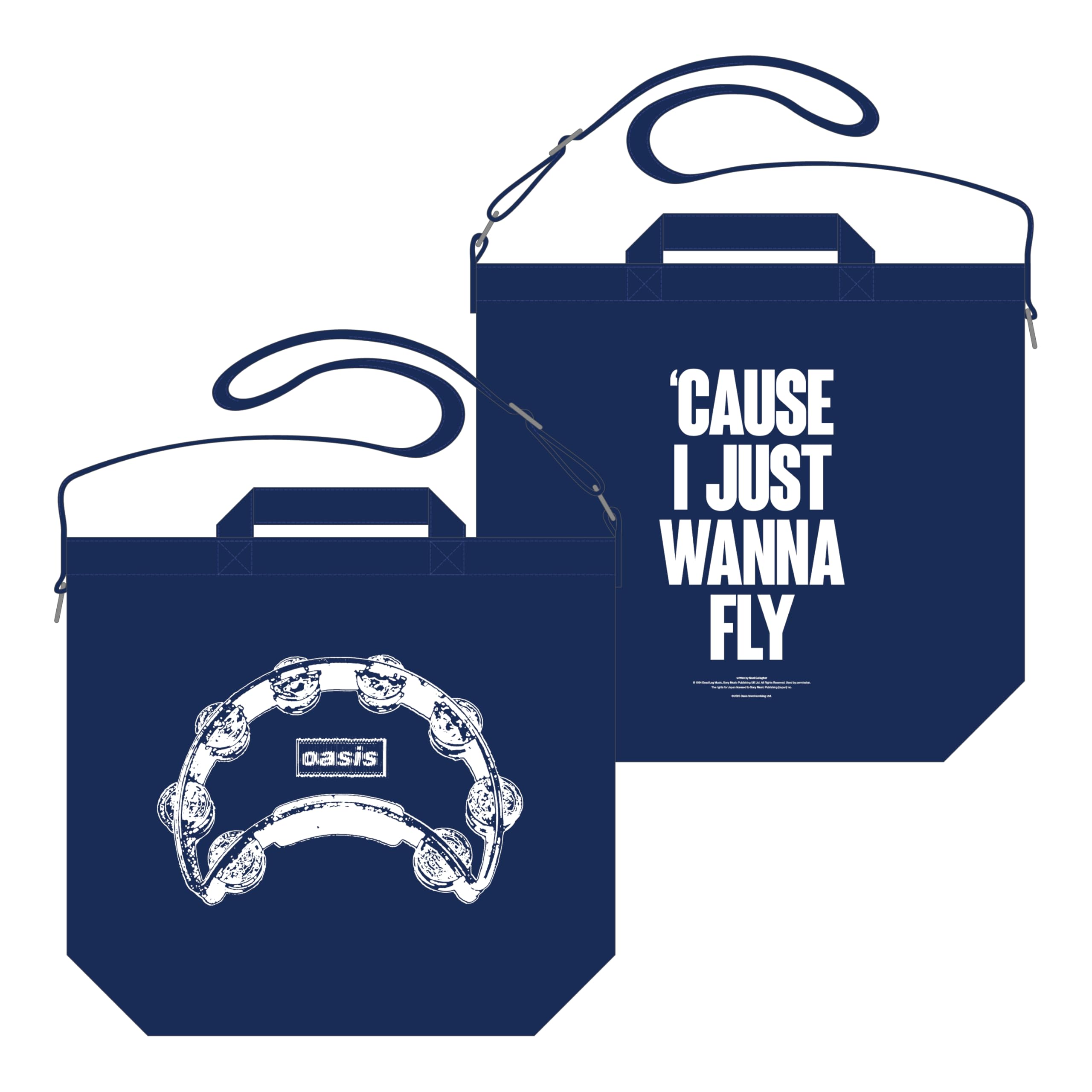 

[Amazon.co.jp Exclusive] Oasis Official Merchandise Tote Bag L Navy
