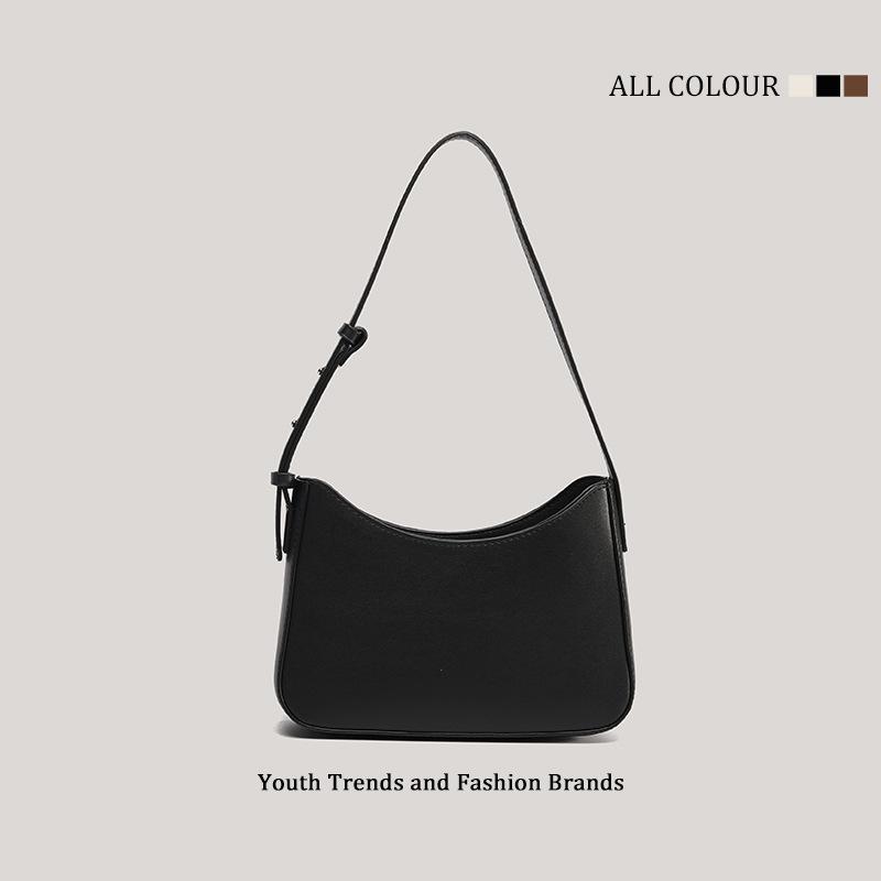 HENGJINGYX einfache Nische 2025 Achselhöhle neue französische tragbare vielseitige Schultertasche Damen-Achseltasche