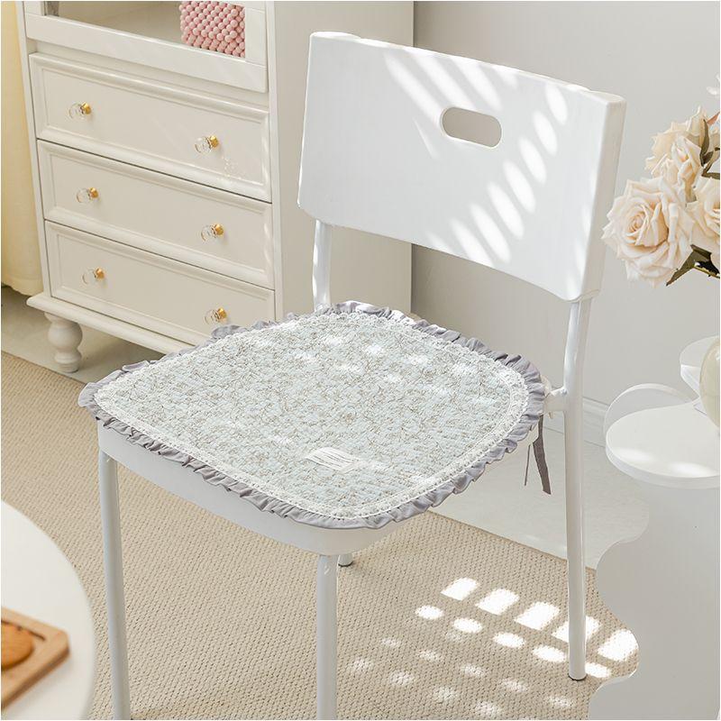 

Корейский стиль Ткань из чистого хлопка Нескользящая Подушка на стул Подушка на обеденный стул Подушка на студенческий стул Тонкая подушка Моющаяся Круглый год Нейтральная Fog flower light green About 45*45cm single pack