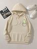 Herbst und Winter Süßes Kleines Dinosaurier Muster Aufgedruckte Hoodies Rundhals Langarm Lässige Damenbekleidung