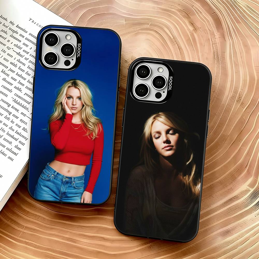 Britney Spears Phone Case For iPhone 17,16,15,14,13,12,11 Plus,Pro Max,XS,Colorful Silver Phone case Funda Cover