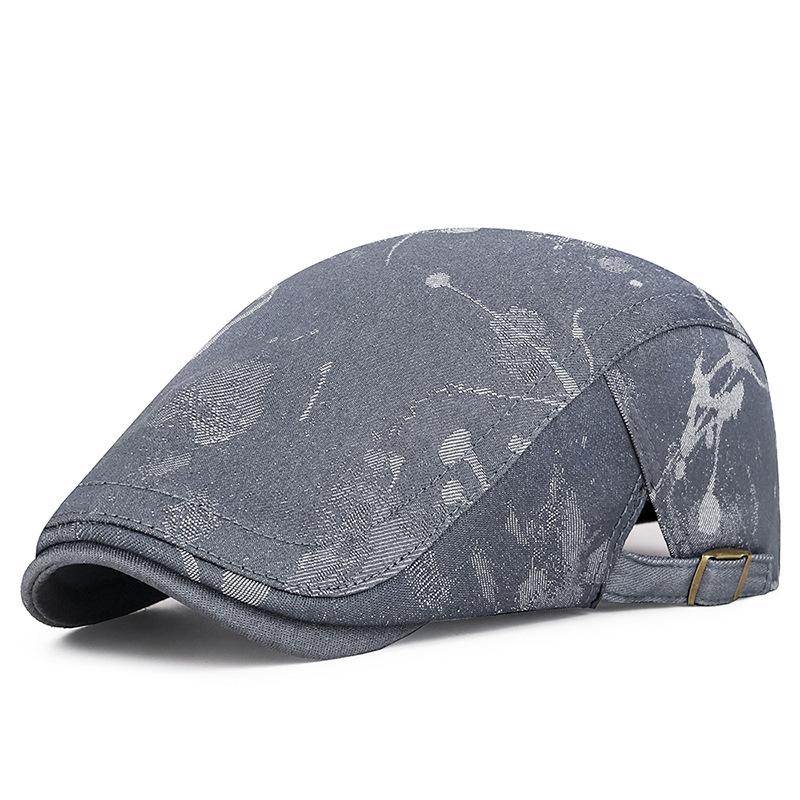 Summer New Women's Jacquard Fashion Beret Retro Men's Hong Kong Style Forward Hat Personalized Versatile Cap