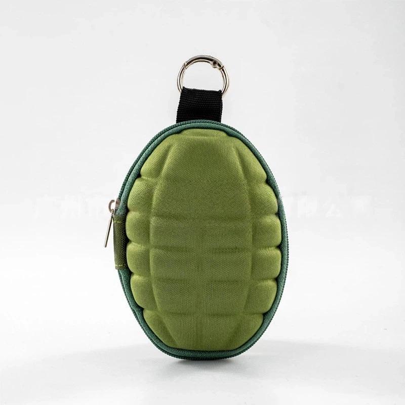 Tactical PU Leather Key Wallet Wear Resistant Large Capacity Small Coin Purse for Storing Keys Coins Cards Outdoor Activities