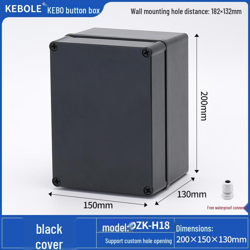 Transparent Waterproof ABS Plastic Junction Box for Indoor/Outdoor Power Supply & Monitor