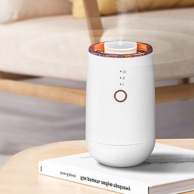 New USB Fragrance Machine, Essential Oil Diffuser, Fragrance Machine, Car Aromatherapy Machine, Household Humidification Mirror with Battery Type