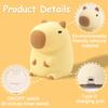 Lampeez Capybara Night Light, LED Nursing Light, Capybara Bedside Lamp with Timer, Birthday Gift for Boys and Girls, Cute