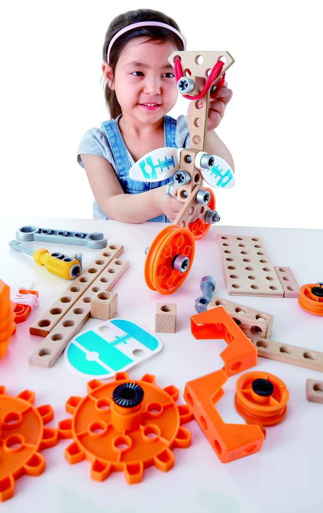 Hape Junior Inventor Bauen und Spielen Deluxe Set E3032