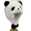 Parent-child Autumn and Winter Cute Plush Panda Hat Thick Warm Large Head Circumference Imitation Fox Fur Pullover Hat Earmuffs Hat