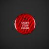 AIRSPEED Carbon Fiber Car Engine Start Stop Button Cover Center Console Push-Button Sticker Decal Interior Trim for Mazda 3 Axela 2020-2022, CX-30