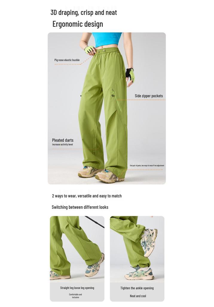 Unisex Quick-Drying Mountain-Style Outdoor Pants – Lightweight, Waterproof, Spring/Summer Casual Wear for Work or Sports