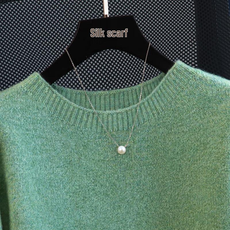 Women's Elegant Round Neck Loose Knit Top