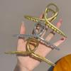 Korean Style  Cool Metal Hair Claws Temperament Personality Shark Clips For Women Simple Headwear Hair Accessories
