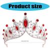 Elegant Large Crown Headband for Performances and Birthdays Featuring Sturdy Alloy Materials and Stylish Crystals