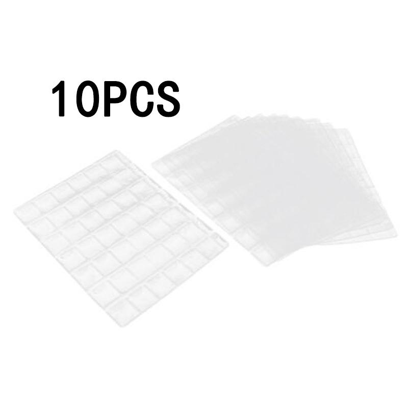 Pagine Porta Monete: 10 Fogli In PVC Trasparente Con 30 Tasche Ciascuno – Perfetti Per Collezionare Monete, Medaglie, Francobolli E Molto Altro!