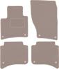 Beige Velours-Fußmatten für: Volkswagen Touareg II SUV (2010-)