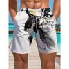 Men's Casual Shorts Outdoor Wear Fish Colorful 3D Printed Shorts Loose Casual Plus Breathable Cool Summer Versatile Shorts