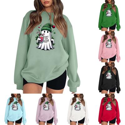 Women's Colorblock Sweatshirt Long Sleeve Round Neck Casual Comfortable Loose Lightweight Women's Sweatshirt