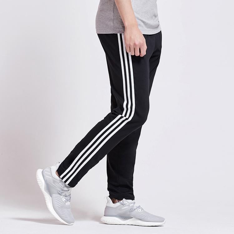 adidas Essentials 3-Stripes Pants Black/White Men Streetwear DU0456