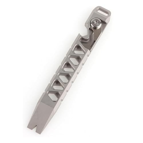 Hamans Titanium EDC Prybar Multi-Tool with Crowbar, Bottle Opener, and Nail Puller, Pocket-Sized EDC Multi-Tool, QG04