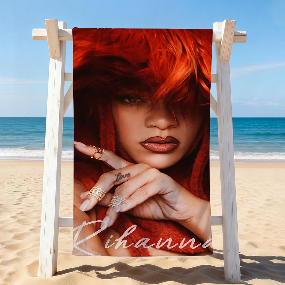 Barbadian singer R-RIHANNA Towel Drying Bath Towel Applicable To Light Swimming Camping Yoga Beach Out