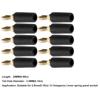 10 PCS 2.5mm Banana Plug Assortment 30VAC/60VDC 10A Speaker Plug  Connector  Wall Plates