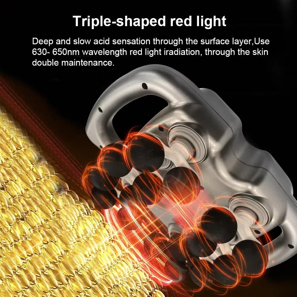 Durable And Safe Fascia Gun 16-Head Muscle Massage Gun Professional Body Leg Back Shoulder Waist Fascia Gun High Frequency Vibration Massager Gun