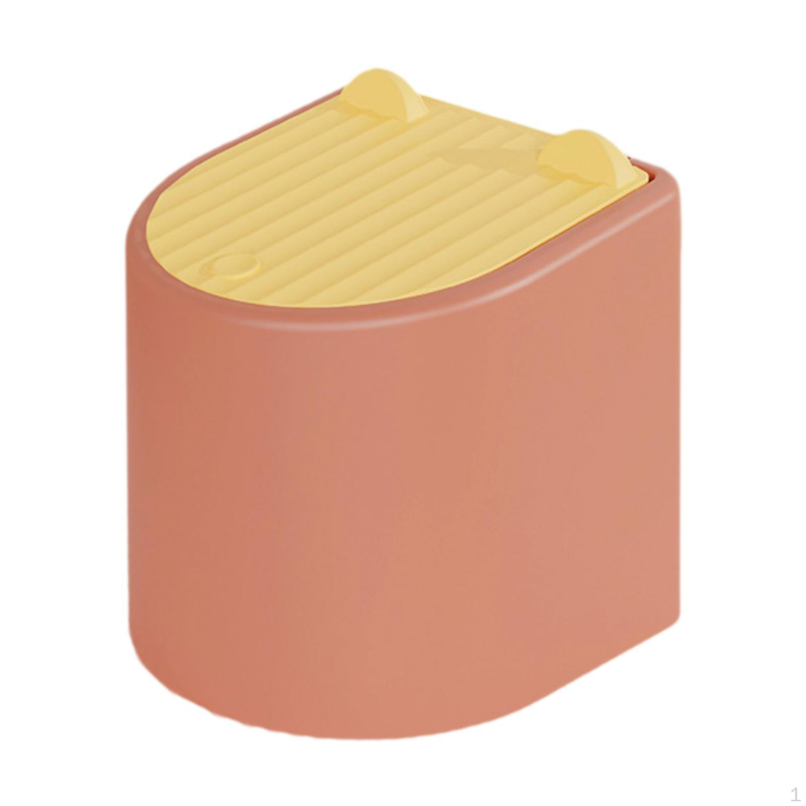 

Мусорное ведро, мусорное ведро для хранения, небольшой мусорный контейнер для кухни, спальни, обеденного стола для дома orange red