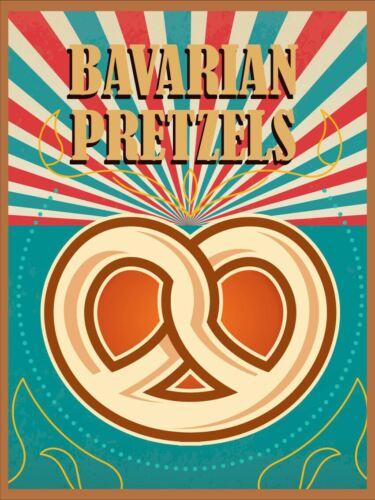 Bavarian Pretzels Vintage Retro Metal SignAluminum 20x30cm（7.8x11.8inch）
