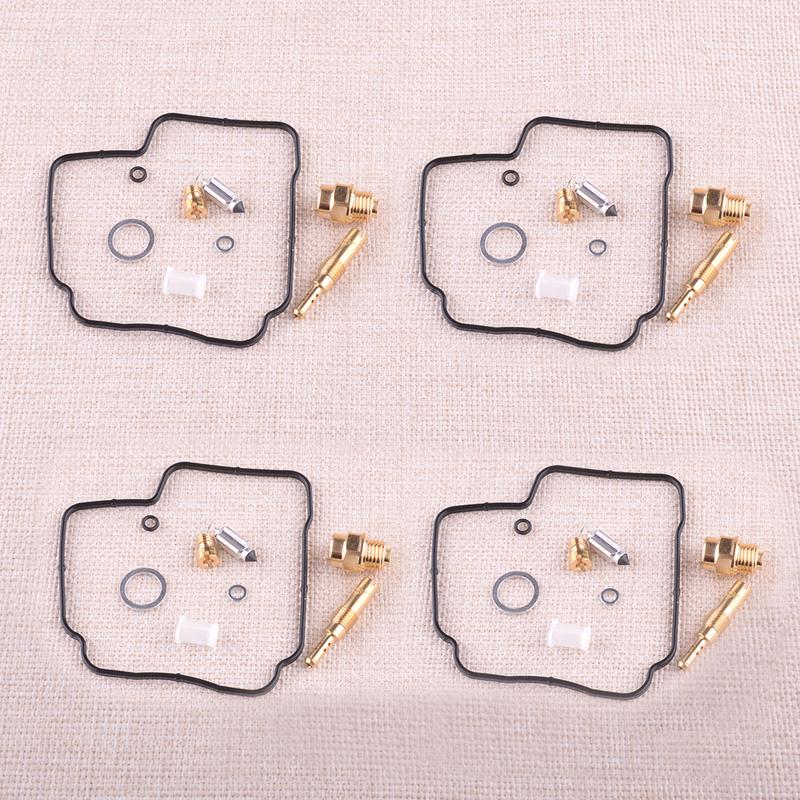 4Set Carburetor Repair Rebuild Kit Floating Needle Seat Fit for Honda CBR600F 1987-1990 CBR600