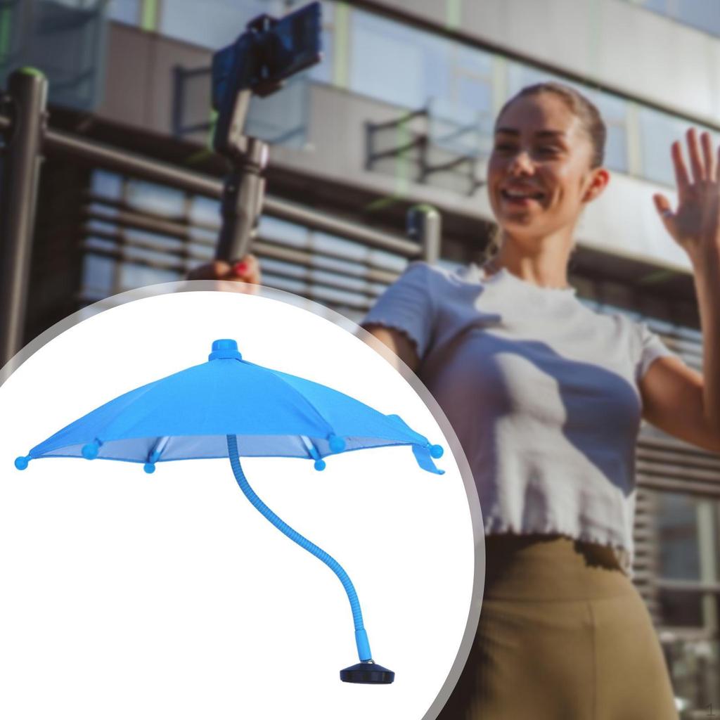Phone Umbrella Camera Compact Practical Flexible Adjustable Sunshades for Mobile