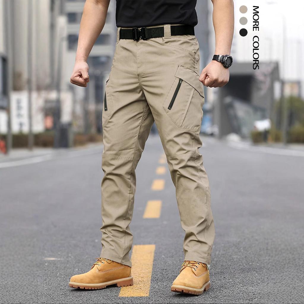 Tactical Pants Men's Spring and Summer New Tooling Casual Pants Outdoor Functional Straight Training Pants