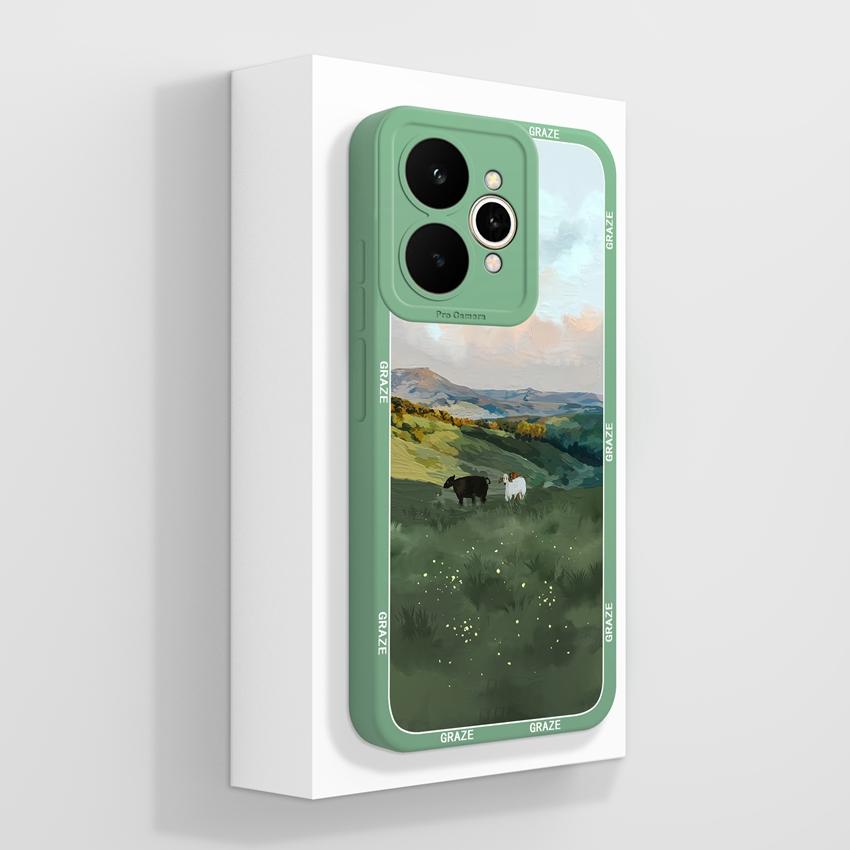 For Oppo Realme 15 C71 C65 C53 C51 A5 A5x Reno11 14 Pro Phone Case Beautiful Golden Lotus Pattern Dustproof Durable Shell For Oppo Silicone Soft Cover