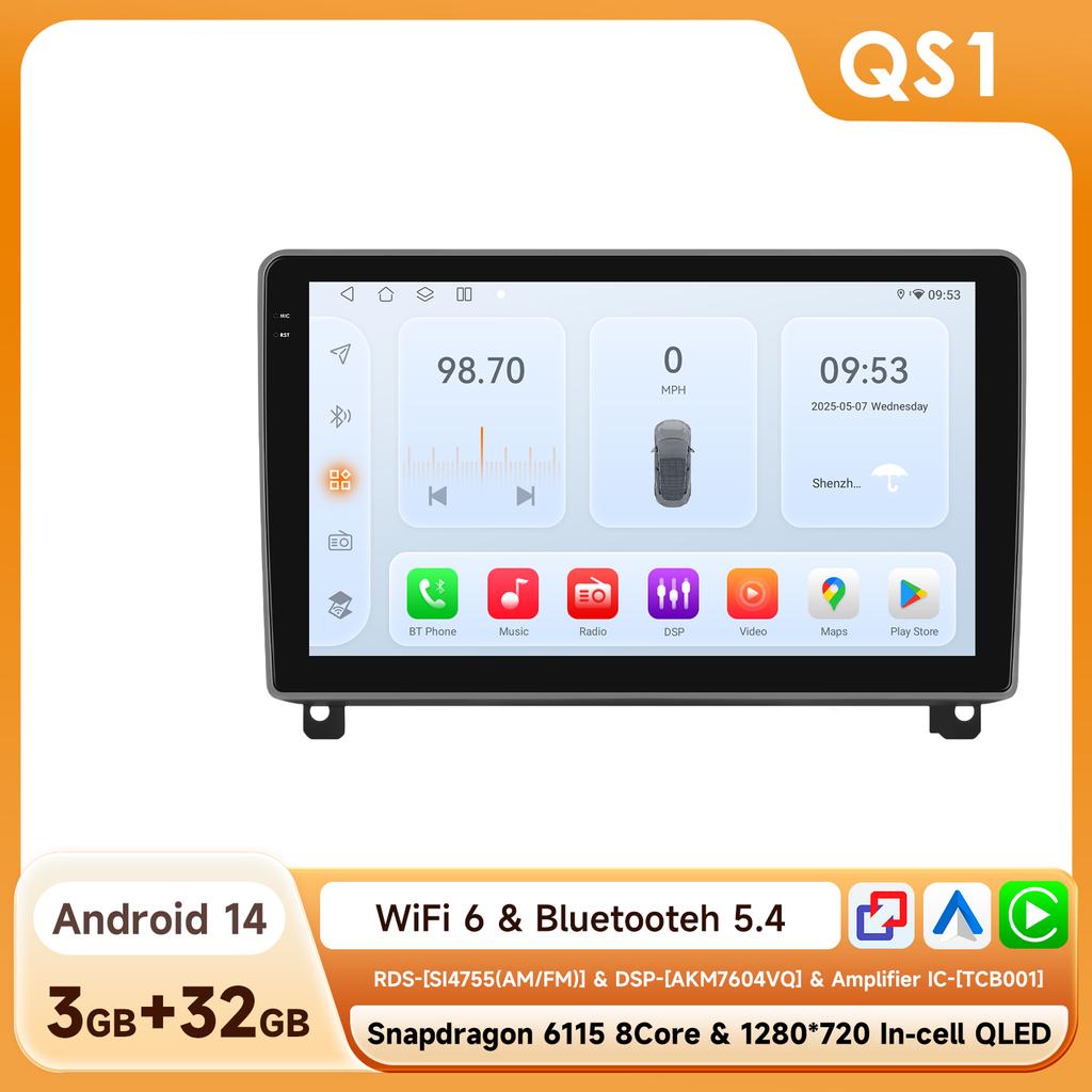 OSSURET 6115 Car Radio Android for Peugeot 407 CC SW 407CC  2004-2011 Carplay Car Multimedia Player Intelligent Autoradio GPS