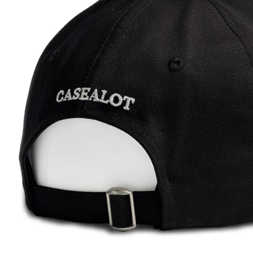[Von Stray Kids Lee Know getragen] Tiefer Sitz Ballkappe Große Größe Baumwolle Baseballkappe Stil Kpop Flughafen Mode CASE A LOT Signatur Logo