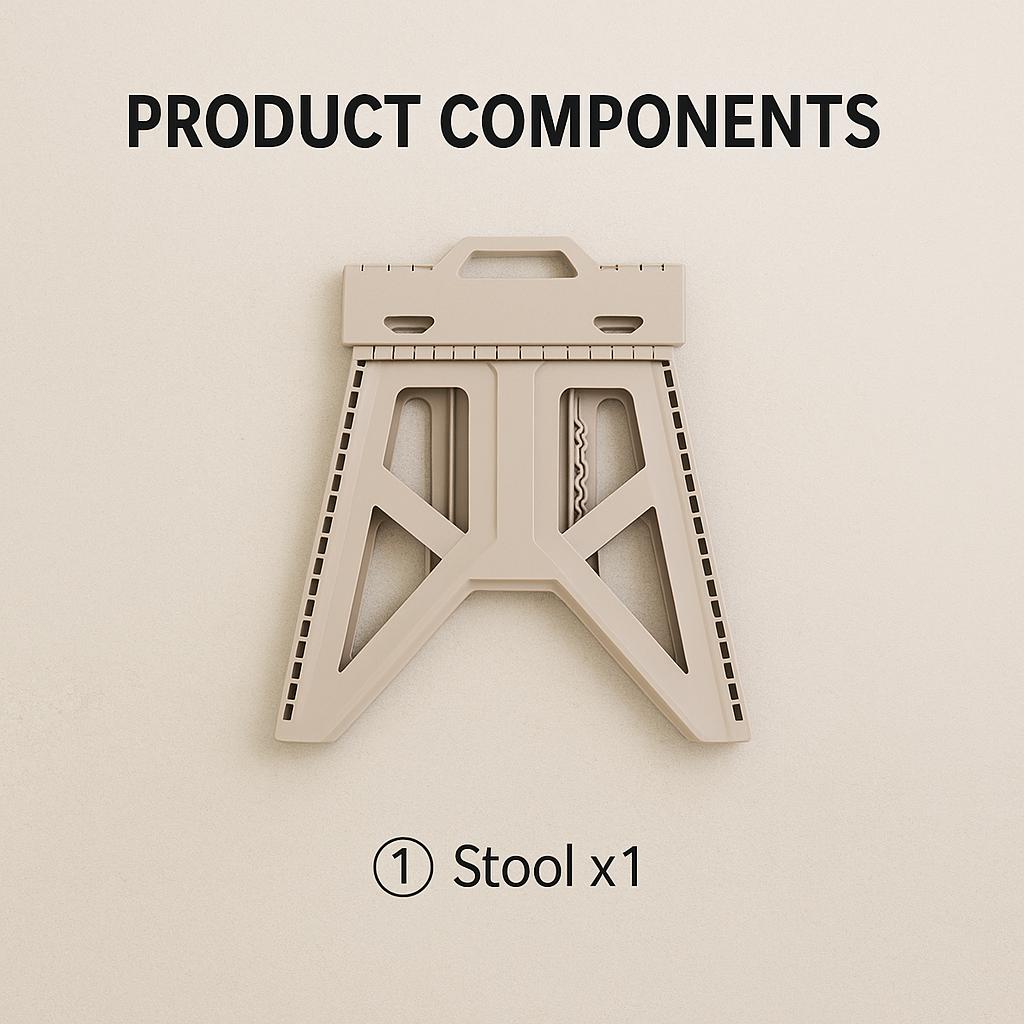 Ihr vielseitiger Camp-Begleiter: Faltbarer Vierkant-Hocker L (grau)