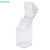 Flip-top Acrylic Pen Holder - Transparent Square Desktop Small Item Organizer, Mirror Cabinet Makeup Brush Storage Box