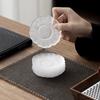 Japanese-style Glass Coaster Heat Insulation Pad - Non-slip Lotus Tea Cup Coaster Base - Tea Mat Saucer