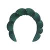 Solid Color Cloud Sponge Headband Washing Scrunchies Puffy Headband Washing Face Makeup Shower Skincare Hair Band