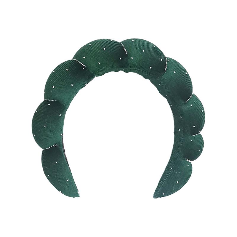 Solid Color Cloud Sponge Headband Washing Scrunchies Puffy Headband Washing Face Makeup Shower Skincare Hair Band