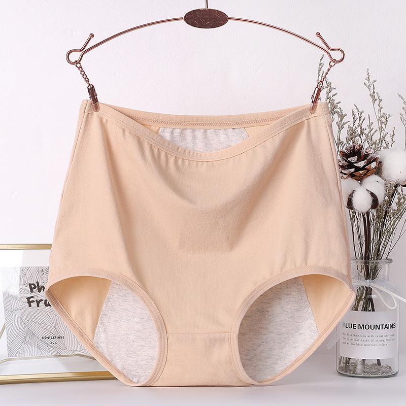 High Waist Menstrual Panties for Women Menstruation Period Underwear Cotton Menstrual Briefs Plus Size Underpants